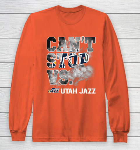 NBA Utah Jazz Basketball Can't Stop Vs Long Sleeve T-Shirt 3