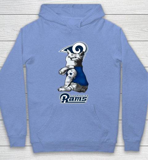 NFL Football My Cat Loves Los Angeles Rams Hoodie 8