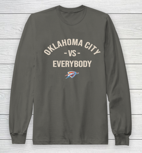 Oklahoma City Thunder Vs Everybody Long Sleeve T-Shirt 5