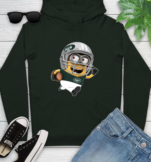 NFL New York Jets Minions Disney Football Sports Youth Hoodie 13