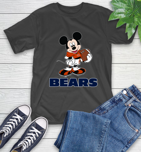 NFL Football Chicago Bears Cheerful Mickey Mouse Shirt T-Shirt