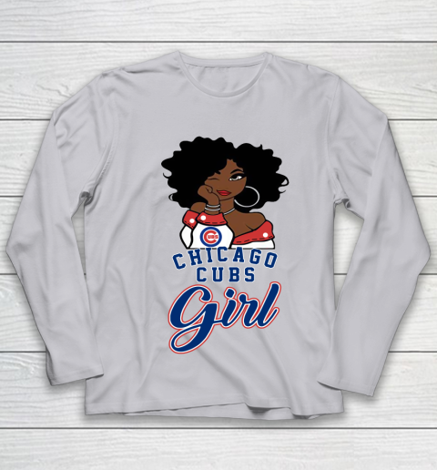 Chicago Cubs Girl MLB Youth Long Sleeve 5
