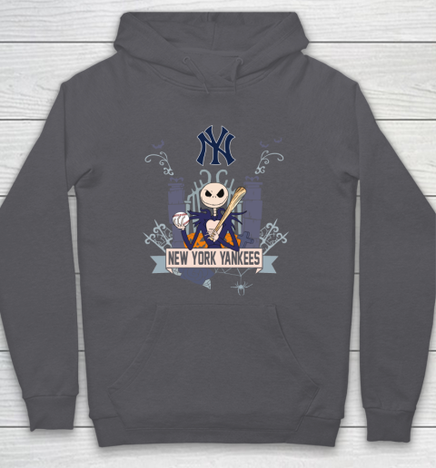 MLB New York Yankees Baseball Jack Skellington Halloween Hoodie 4