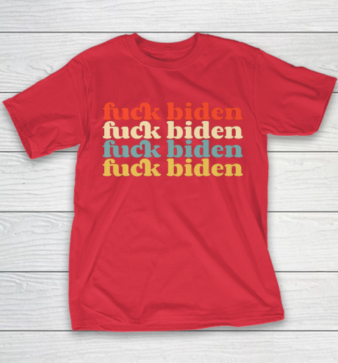 Vintage Fuck Biden Anti Biden Tee Top Womens Mens Premium Youth T-Shirt 7