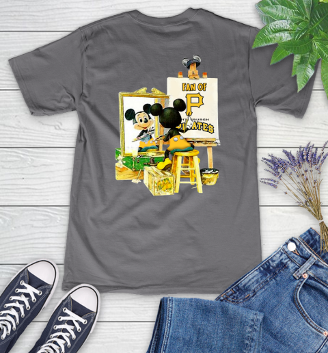 MLB Baseball Pittsburgh Pirates Mickey Drawing Shirt 80