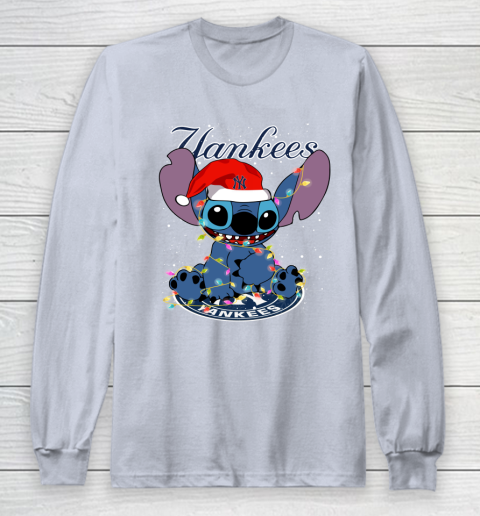 New York Yankees MLB noel stitch Baseball Christmas Long Sleeve T-Shirt 4