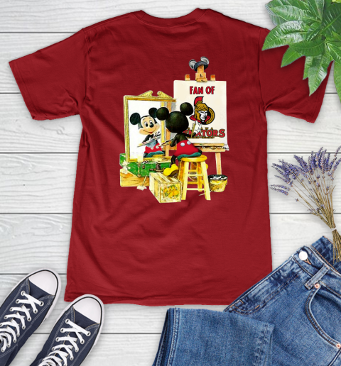 NHL Hockey Ottawa Senators Mickey Drawing Shirt 79