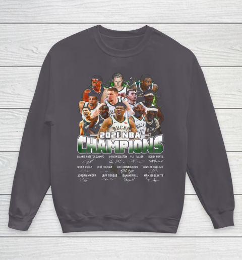 Milwaukee Bucks Championship shirt Milwaukee Basketball Bucks Finals 2021 Youth Sweatshirt 5