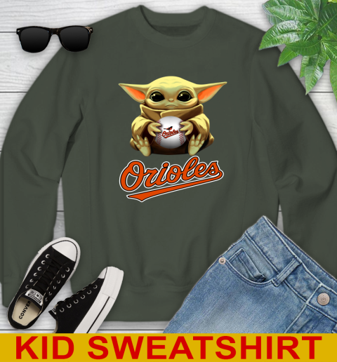 MLB Baseball Baltimore Orioles Star Wars Baby Yoda Shirt 121