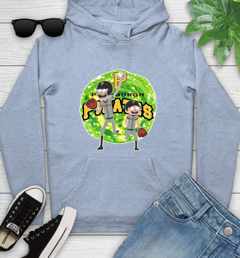 MLB Pittsburgh Pirates Rick And Morty Baseball Sports Youth Hoodie 10