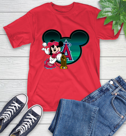 MLB Los Angeles Angels The Commissioner's Trophy Mickey Mouse Disney T-Shirt 10