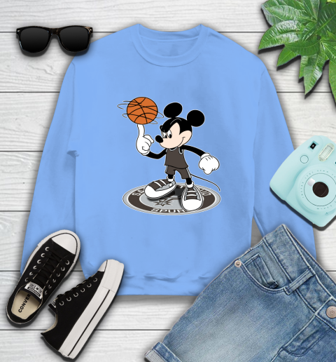 NBA Basketball San Antonio Spurs Cheerful Mickey Disney Shirt Sweatshirt 11