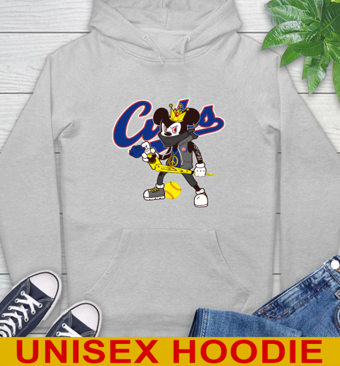 Chicago Cubs MLB Baseball Mickey Peace Sign Sports Hoodie 6