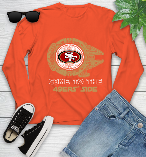 NFL Come To The San Francisco 49ers Star Wars Football Sports Youth Long Sleeve 4 NFL Come To The San Francisco 49ers Star Wars Football Sports Youth Long Sleeve - Image 4