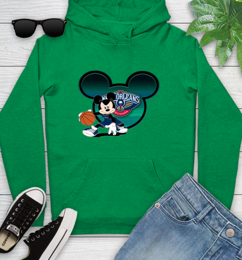 NBA New Orleans Pelicans Mickey Mouse Disney Basketball Youth Hoodie 7