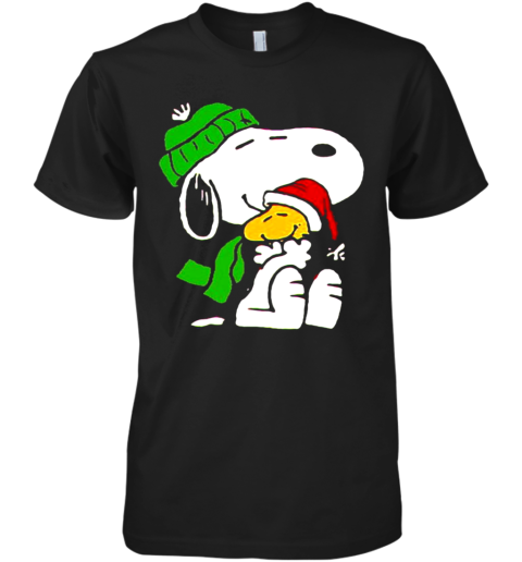 Snoopy And Woodstock Wear Pajama Christmas Premium Men's T-Shirt