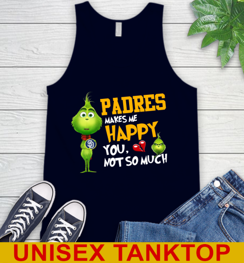 MLB San Diego Padres Makes Me Happy You Not So Much Grinch Baseball Sports Tank Top 2
