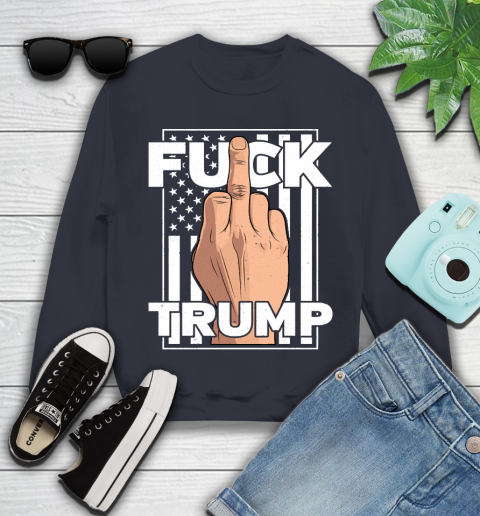 Fuck Trump Middle Finger Anti Republican T Shirt 107