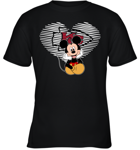 NFL Kansas City Chiefs The Heart Mickey Mouse Disney Football T Shirt o7YHFpPnvuq youth t shirt 26 95 151514 front black