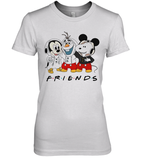 Mickey Olaf And Snoopy Friends Premium Women S T Shirt Cheap T Shirts Store Online Shopping