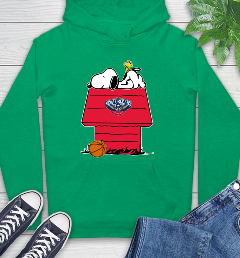 New Orleans Pelicans NBA Basketball Snoopy Woodstock The Peanuts Movie Hoodie 8
