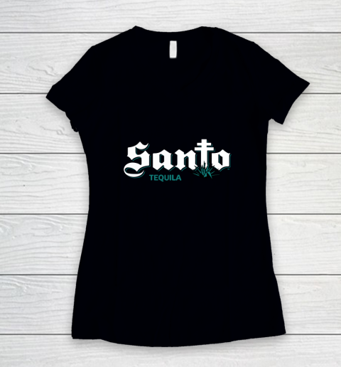 Santo Tequila Guy Fieri Women's V-Neck T-Shirt