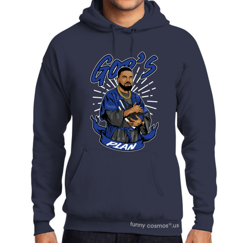 Air Jordan 1 Royal Matching Sneaker Shirt Drake God's Plan Black And Royal Sneaker Shirt