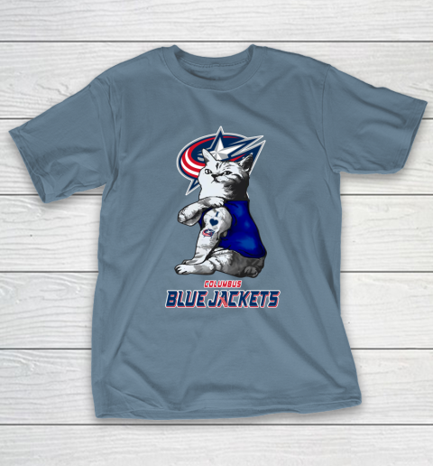 NHL My Cat Loves Columbus Blue Jackets Hockey T-Shirt 6