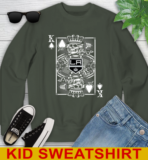 Los Angeles Kings NHL Hockey The King Of Spades Death Cards Shirt Youth Sweatshirt 8