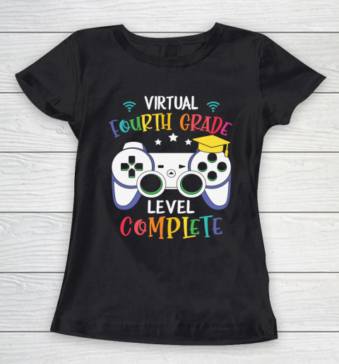 Back To School Shirt Virtual Fourth Grade level complete Women's T-Shirt