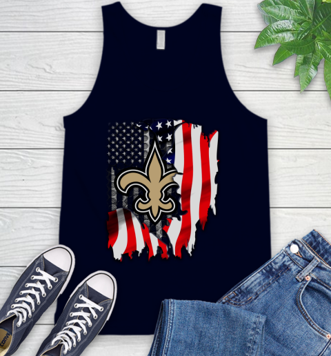 New Orleans Saints NFL Football American Flag Tank Top 2