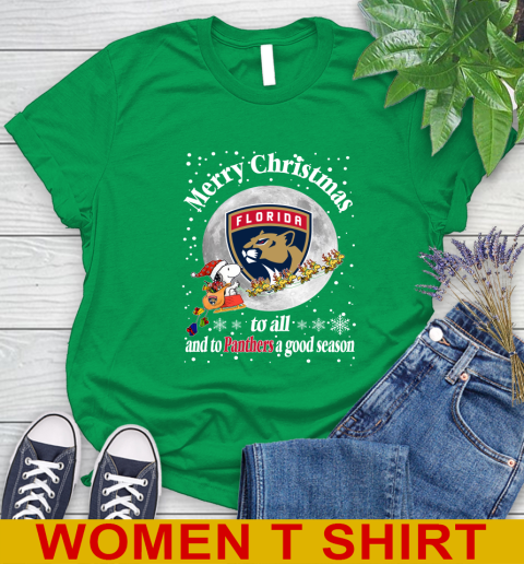 Florida Panthers Merry Christmas To All And To Panthers A Good Season NHL Hockey Sports Women's T-Shirt 7