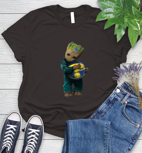 NBA Groot Guardians Of The Galaxy Basketball Sports Golden State Warriors Women's T-Shirt 8