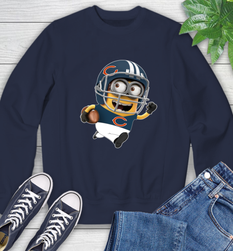 NFL Chicago Bears Minions Disney Football Sports Sweatshirt 3