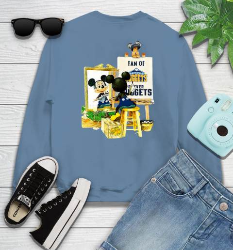 NBA Basketball Denver Nuggets Mickey Drawing Shirt 33