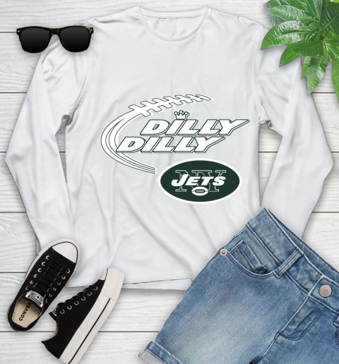 NFL New York Jets Dilly Dilly Football Sports Youth Long Sleeve