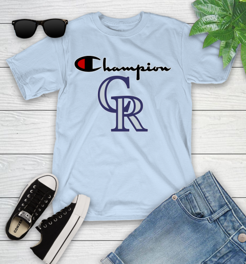 MLB Baseball Colorado Rockies Champion Shirt Youth T-Shirt 5