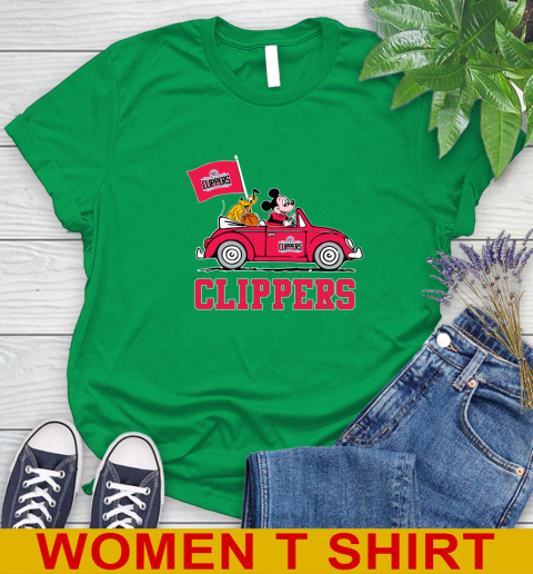 NBA Basketball LA Clippers Pluto Mickey Driving Disney Shirt Women's T-Shirt 7 NBA Basketball LA Clippers Pluto Mickey Driving Disney Shirt Women's T-Shirt - Image 7