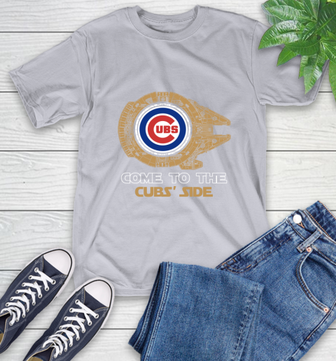 MLB Come To The Chicago Cubs Side Star Wars Baseball Sports T-Shirt 6