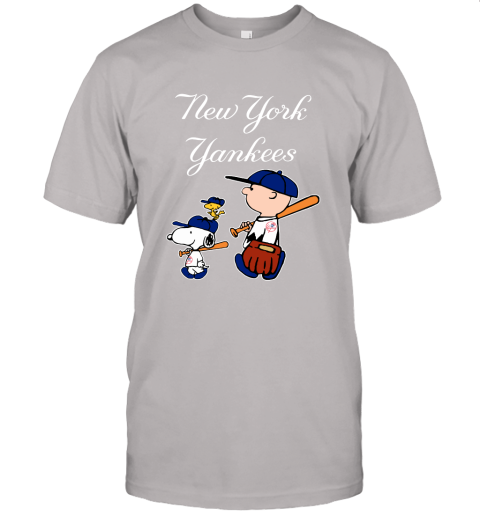 New York Yankees Let's Play Baseball Together Snoopy MLB Unisex Jersey Tee 