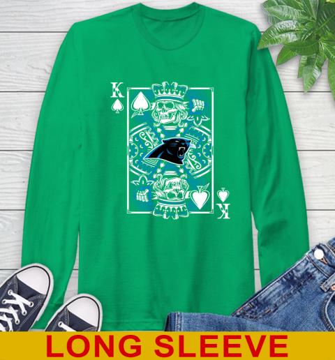Carolina Panthers NFL Football The King Of Spades Death Cards Shirt Long Sleeve T-Shirt 8