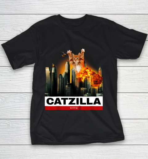 CATZILLA  Funny Kitty Tshirt for Cat lovers to Halloween Youth T-Shirt