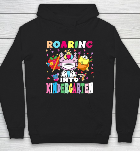 Back to school shirt Roaring into kinderGarten Hoodie