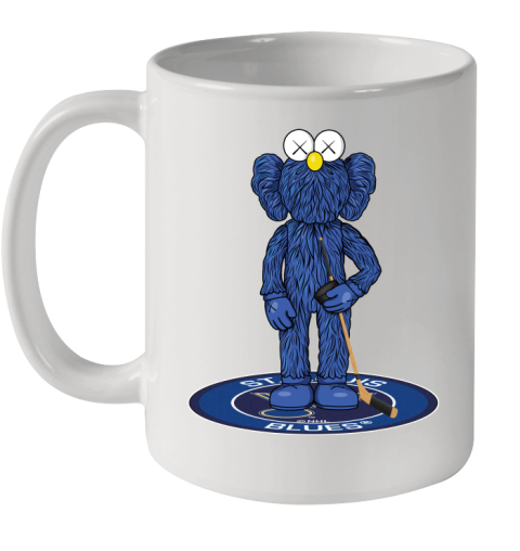 NHL Hockey St.Louis Blues Kaws Bff Blue Figure Shirt Ceramic Mug 11oz