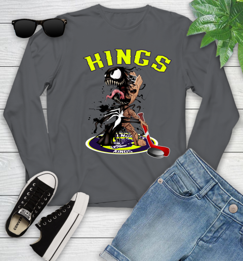 NHL Los Angeles Kings Hockey Venom Groot Guardians Of The Galaxy Youth Long Sleeve 8