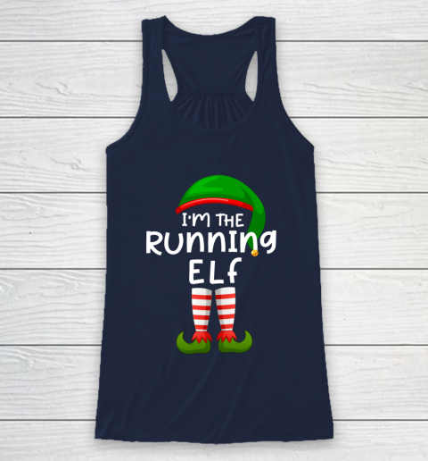 I m The Running Elf Funny Elf Family Matching Christmas Racerback Tank 8