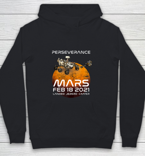 Perseverance Mars Rover Landing 2021 Nasa Mission Youth Hoodie