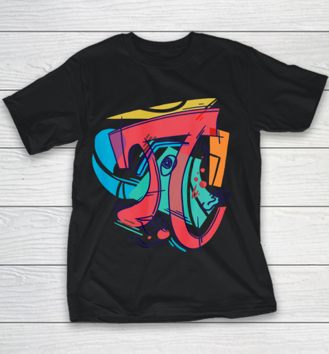 Pi Day Shirt Cubist 3 14 Pi Number Symbol Math Science Youth T-Shirt