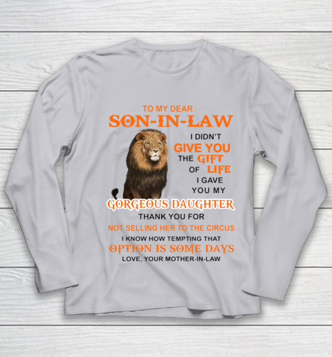 To My Dear Son In Law Youth Long Sleeve 3