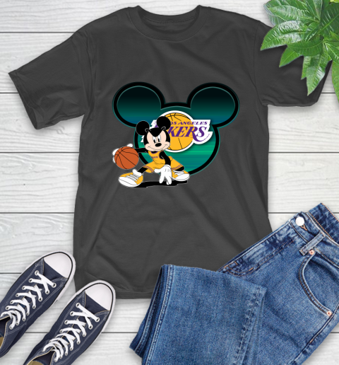 NBA Los Angeles Lakers Mickey Mouse Disney Basketball T-Shirt 2